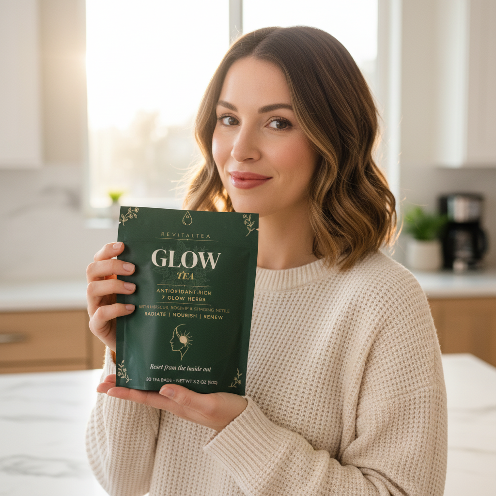 Real customer with Glow Tea